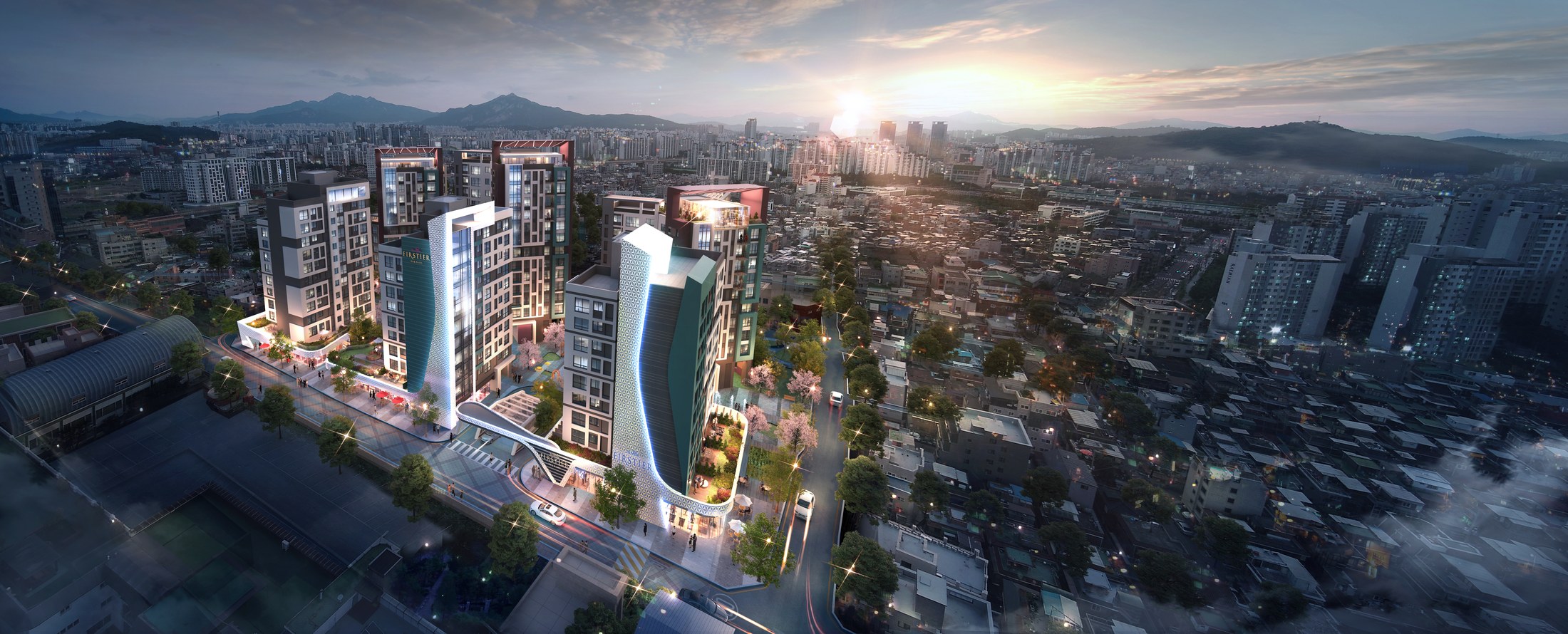 The ensemble within the city