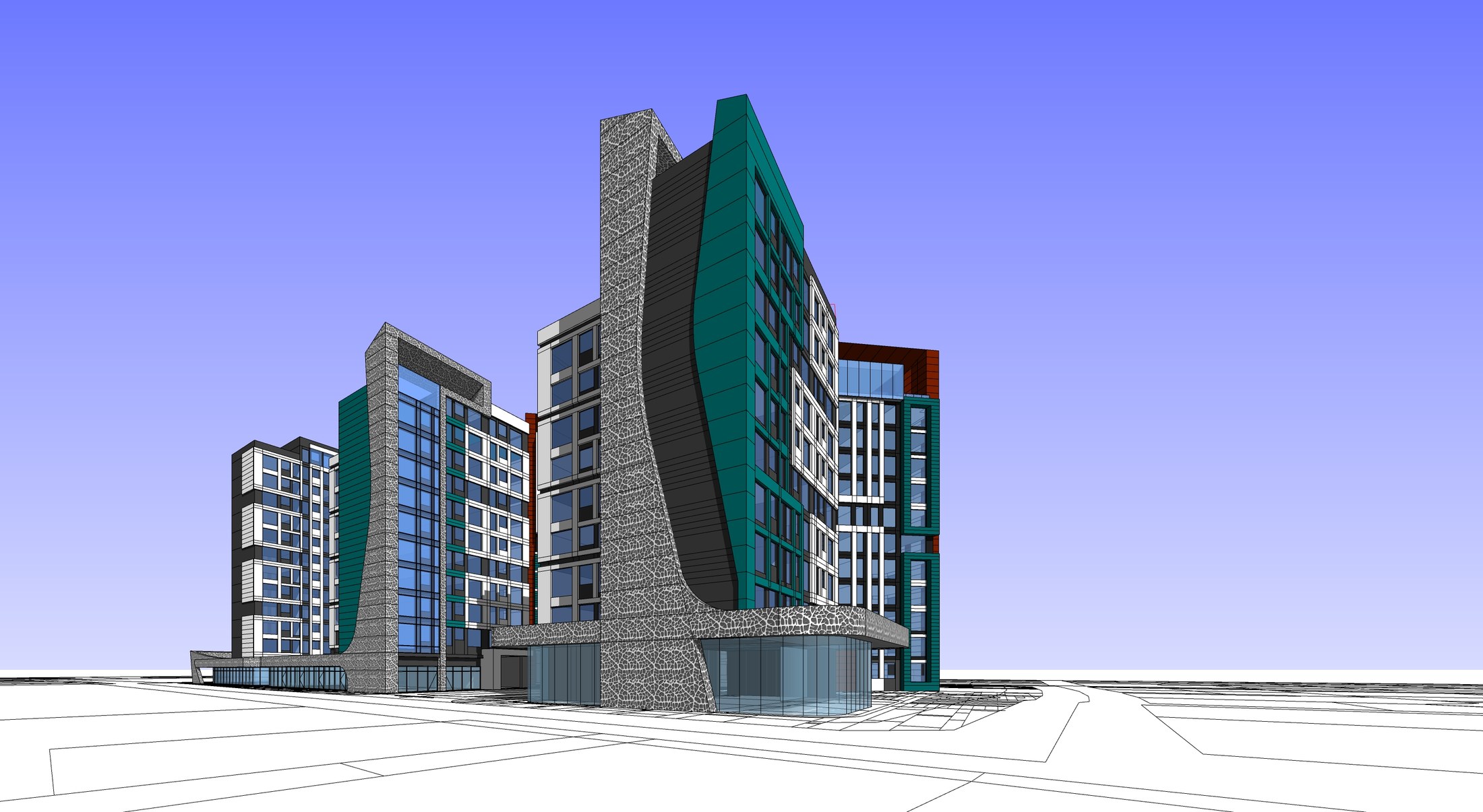 A defined street corner