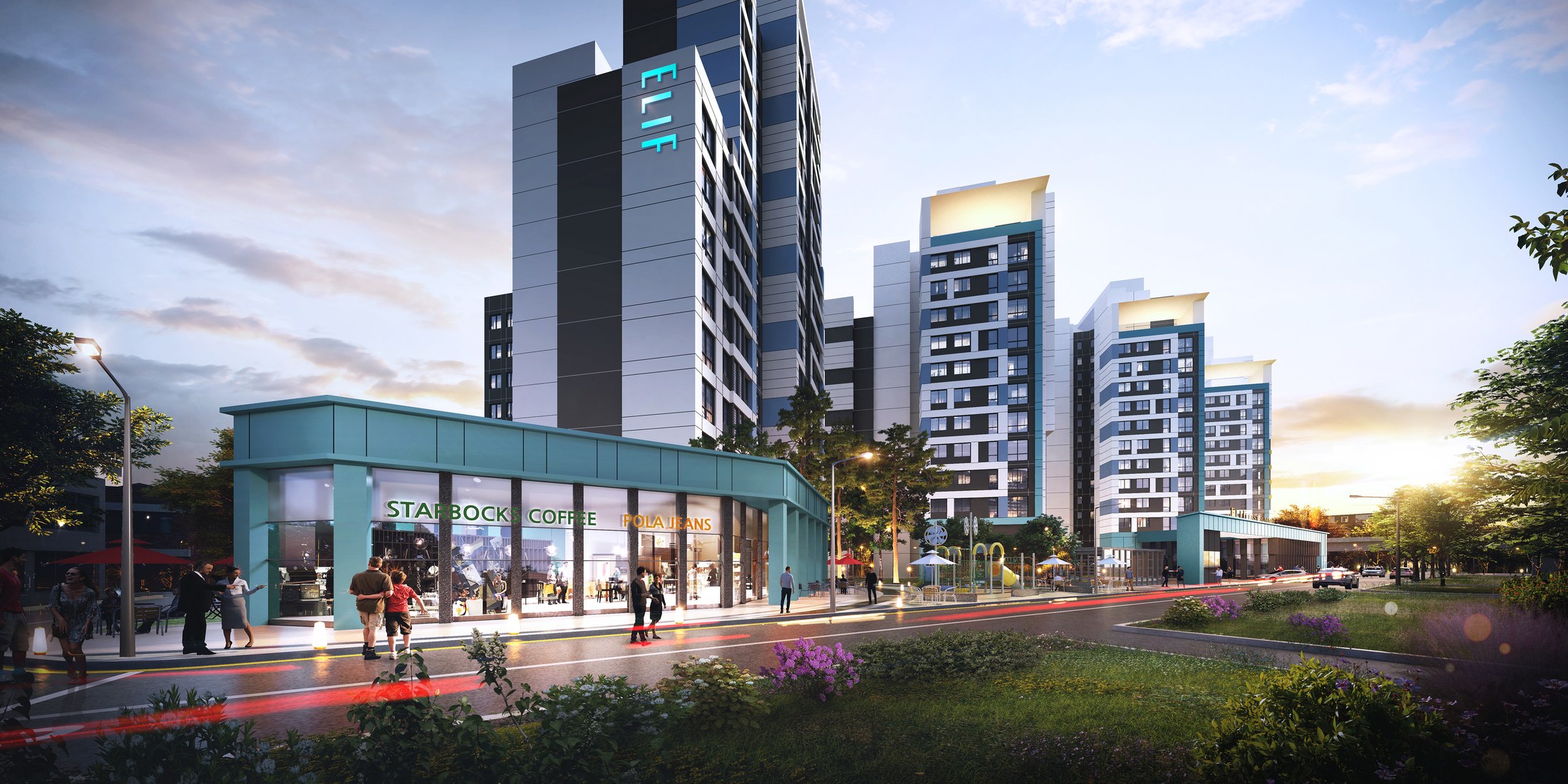 Retail at pedestrian level