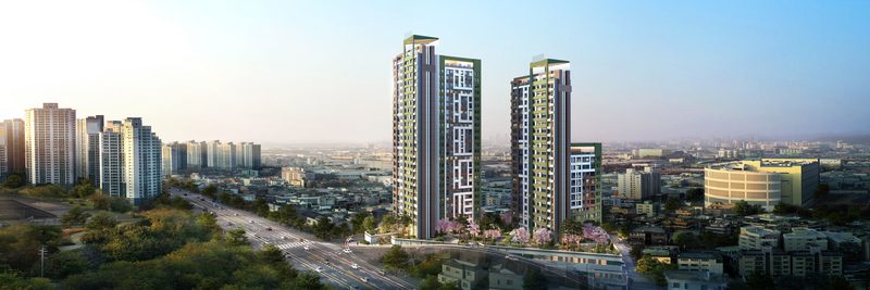 Twin towers in the urban fabric