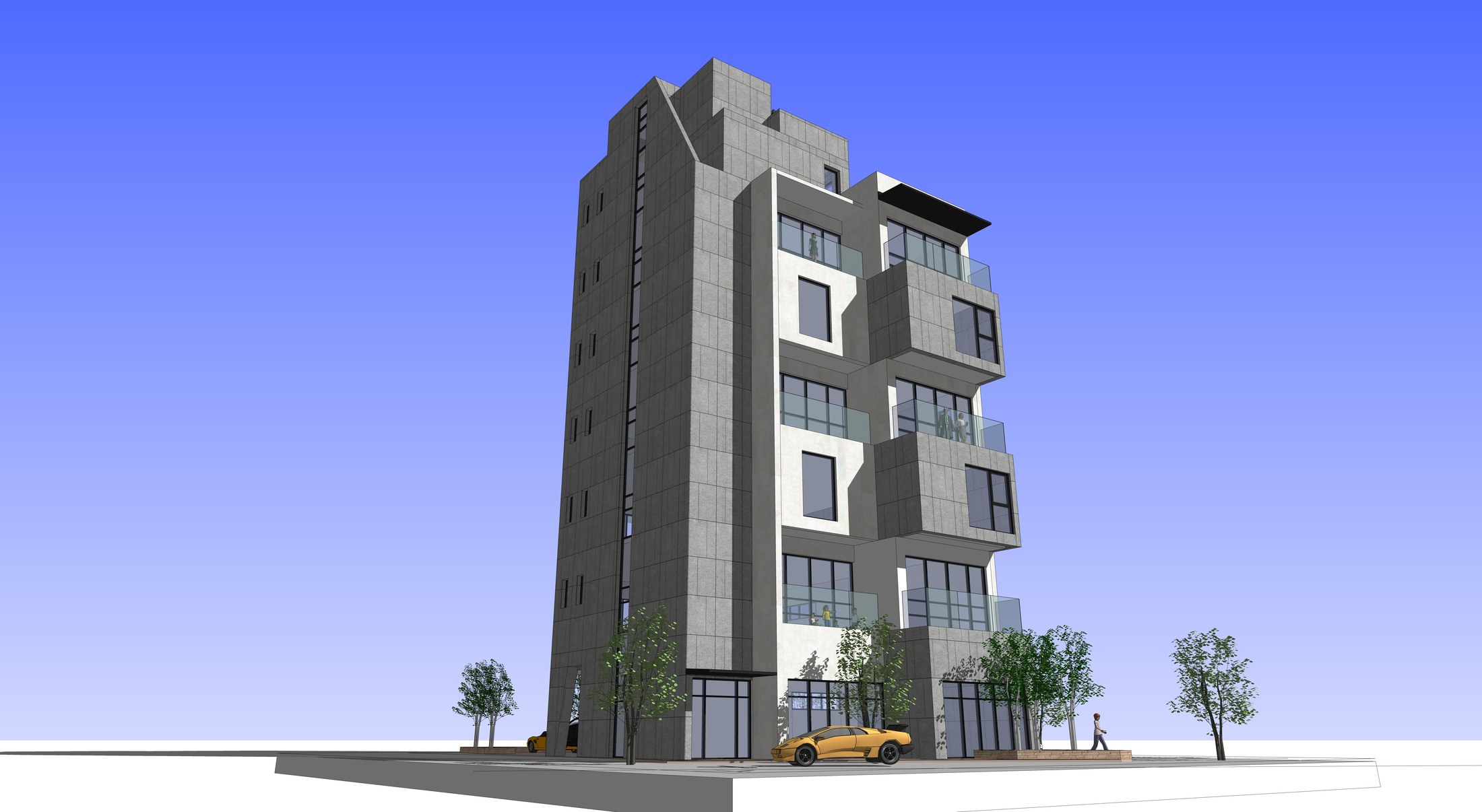 Deep frames and a vertical wall