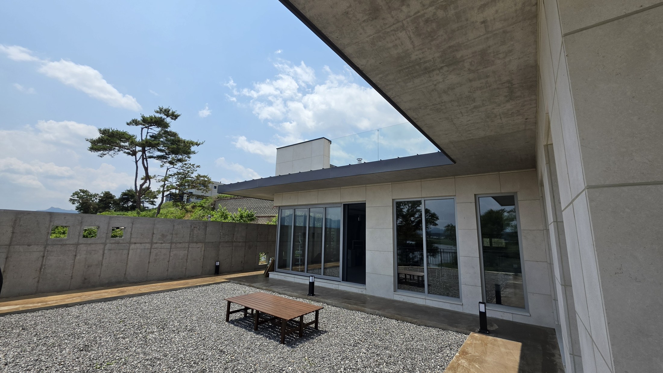 A sheltered courtyard