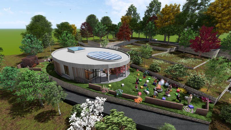 A circular retreat in the garden