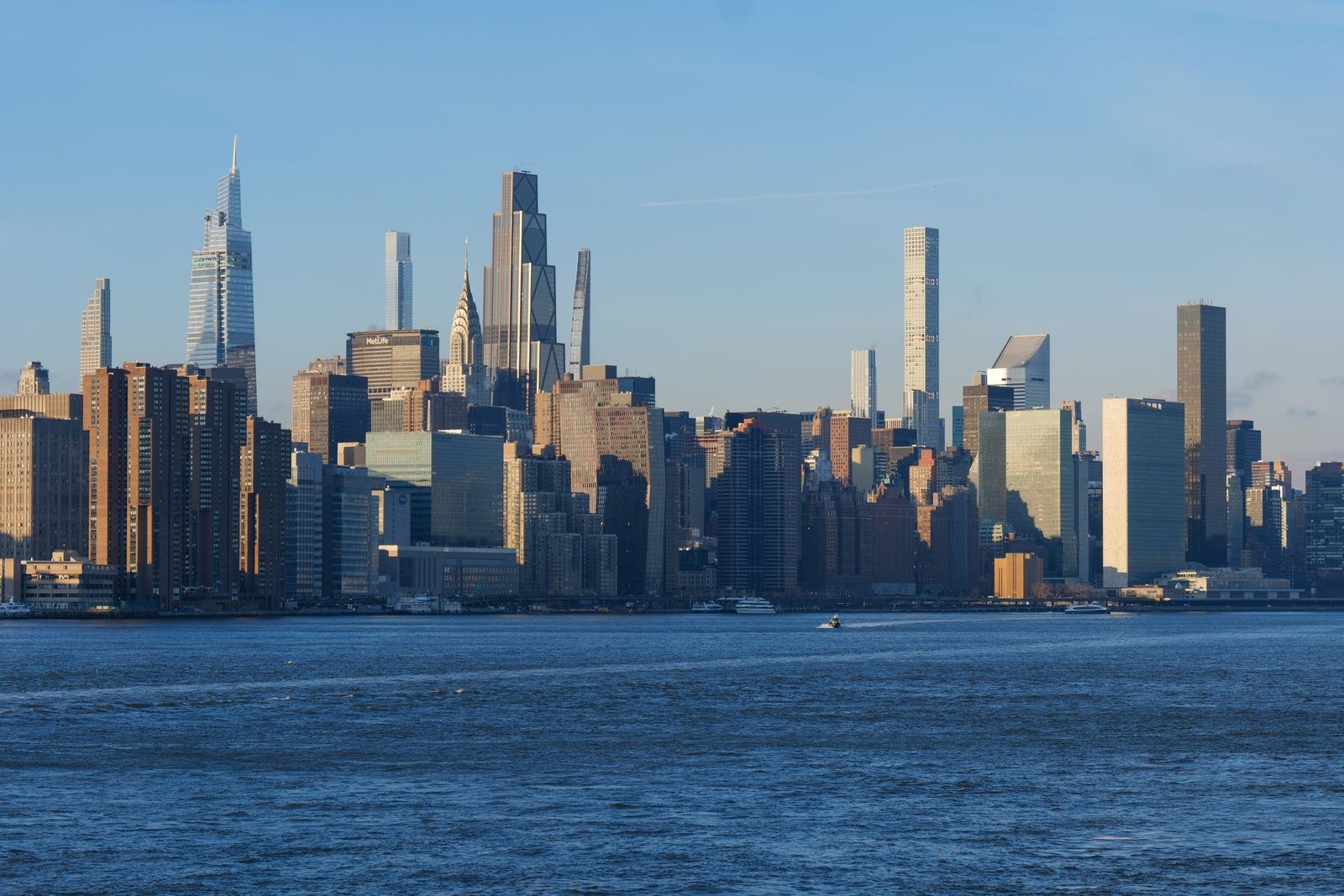 A skyline of many heights